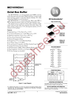 MC74VHC541DTR2G datasheet  